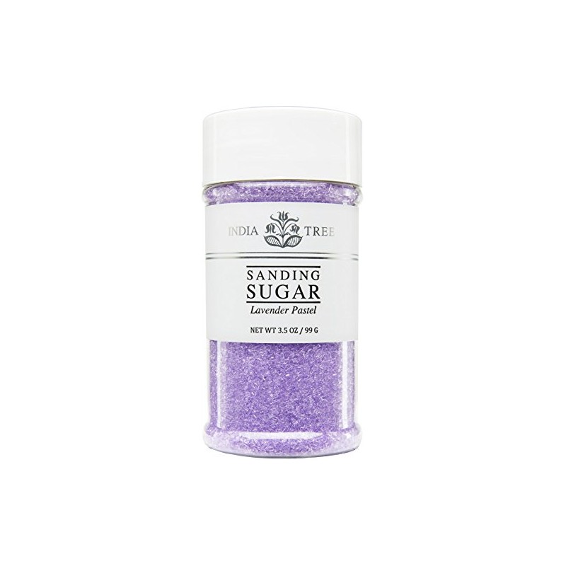 India Tree Lavender Pastel Sanding Sugar, 3.5 oz