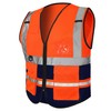 Hi Vis Vest Reflective High Visibility Work Wear Vest Zip