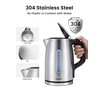 COMFEE' Stainless Steel Electric Kettle, Temperature Control with 6 Presets,