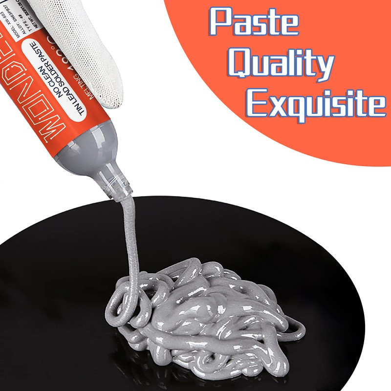 Wonderway Sn63/Pb37 T4 Tin Lead Solder Paste No Clean, 183℃