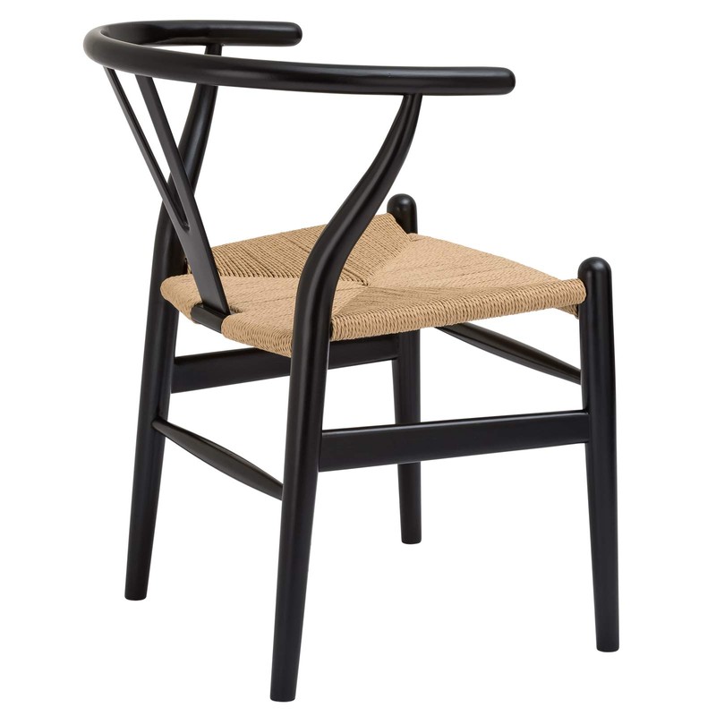 POLY & BARK Weave Chair, Black