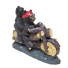 Lipco Black Bear Motorcycle Biker Figurine