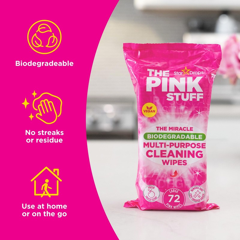 Stardrops The Pink Stuff Miracle Multi-Purpose Cleaning Wipes – 216