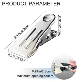 Clothes Pins for Hanging Clothes, Stainless Steel Clothes Pins for Laundry Clips, Multipurpose Clothes Pins, Clothes Pins Heavy Duty Outdoor, Bag Clips for Socks, Towels, Snacks, Photo (66, Beige)