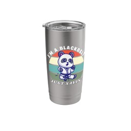I'm A Blackbelt Just Sayin, Panda Karate, Martial Arts Panda Stainless Steel Insulated Tumbler