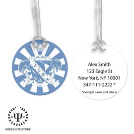 GREEKLIFE.STORE Lambda Sigma Upsilon Luggage Bag Tag (round) - Design: fs264