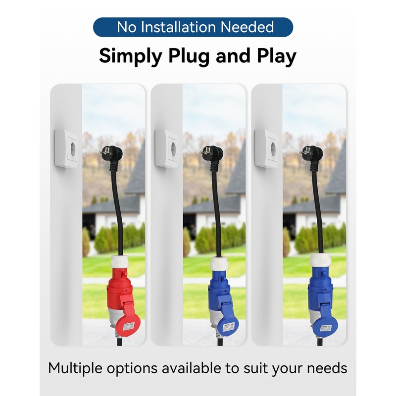 RamTouch Fly Lead Socket Converter (16A Caravan Plug to 32A