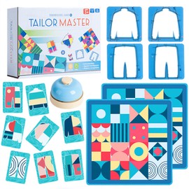 ZUNIPLEX Tailor Master Matching Game,Colour Matching Tabletop Game,Shape Sorter Toys,Thinking and Concentration Training Toy for 3 4 5 6 Year Olds