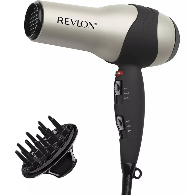 Revlon Secadora de cabello Revlon RV473CP1 gris y negra 110V