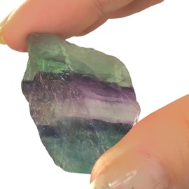 Steinfixx Rainbow Fluorite I Raw Stones I 2-3 cm I 300 g I Healing Stone I Protection Stone Against Negative Energy I Mexico, Rainbow Fluorite, Rainbow fluorite