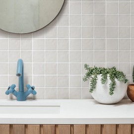 Commomy 10 Pcs 3D Peel and Stick Tile 11.8"x11.8" Matt UltraLight PVC Square Peel and Stick Wall Tiles for Bedroom,Living Room,Kitchen,RV Decor