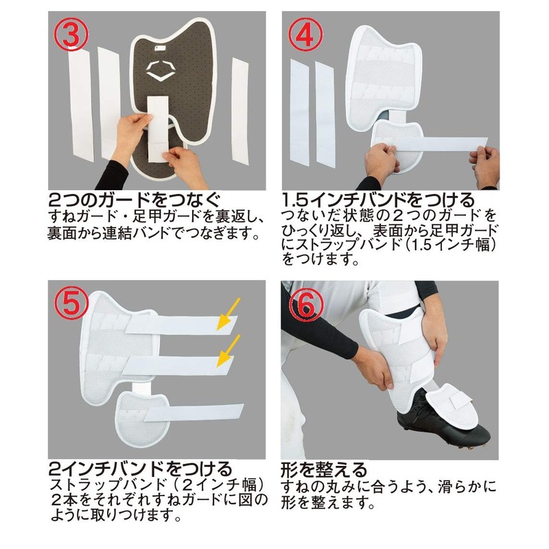 EVOSHIELD WTV12JPWHRHH Baseball Protective Gear Leg Guard for Right Hitter,