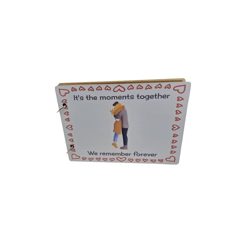 Moments Together We Remember Forever Couples Scrapbook - Husband &