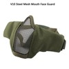 V10 Half Face Steel Mesh Breathable Protective Face Guard Competition