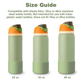 YOUCOX Silicone Boot for Owala Water Bottle 32 oz, 2PCS Anti-Slip Protective Sleeve for FreeSip/Twist/Flip Water Bottles, BPA Free, Dishwasher Safe, Bottom Bumper Cover Cup Accessories