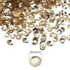 MECCANIXITY Loose Sequins 4MM Silver Backed Sequins 3000Pcs Cup Sequins