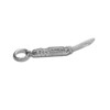 Miniature Folding Knife Pendant Charm .925 Sterling silver!!