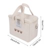 Diaper Shoulder Bag Oxford Cloth Large Capacity Embroidery Bear Pattern