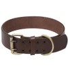 Genuine Leather Dog Collar Adjustable Super Soft Real for Small,