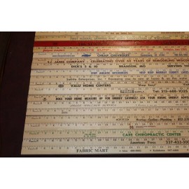 32 Thick Yardstick Wood Wooden Ruler Lot Advertising Sign Color Art Craft Hobby