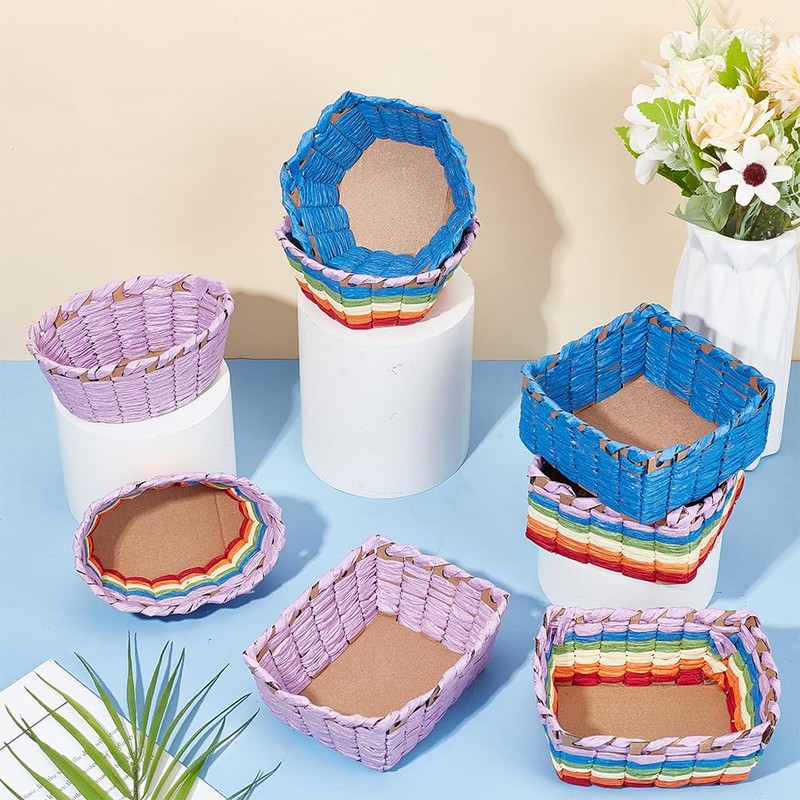 FREEBLOSS 15 Set Basket Weaving Kit Basket Making Kit for