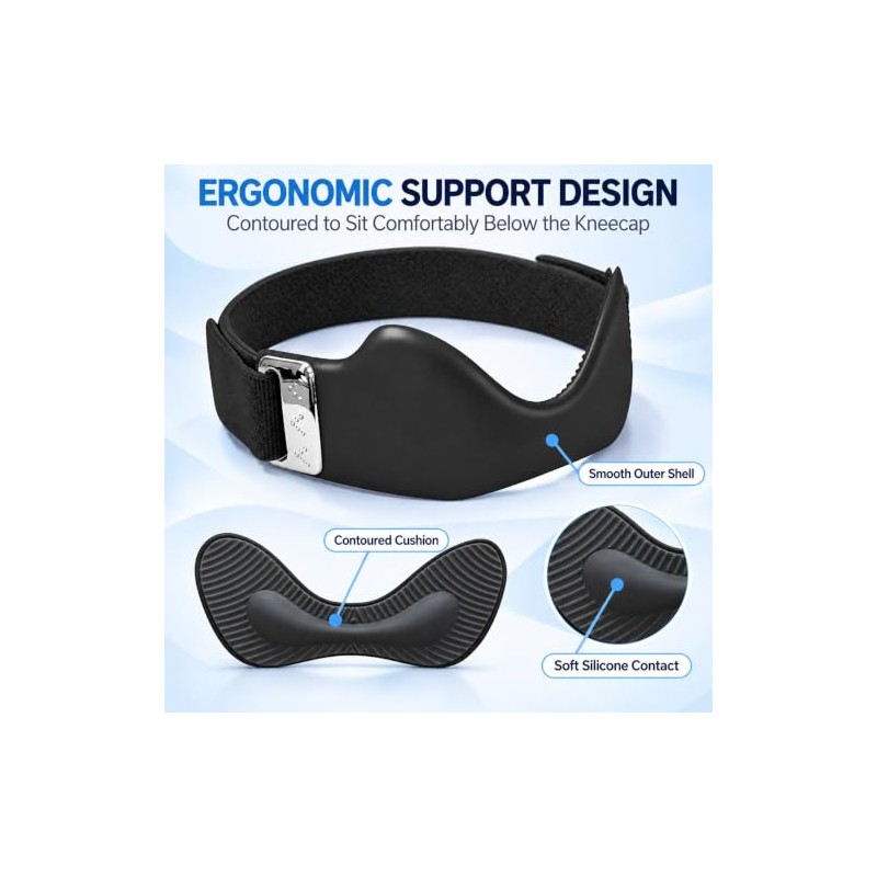 Precision Knee Strap 2 pack, Patella Knee Brace, Adjustable Knee