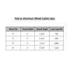 Hy-Weld 8" x 2" Aluminum wheel Casters - Rigid