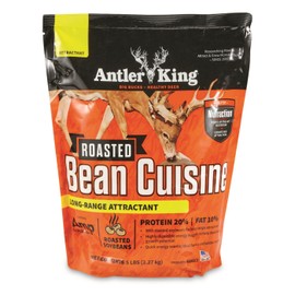 Antler King Roasted Bean Cuisine New Formula Deer Attractant, 5 lb Bag High Power Deer Feed Supplement/Attractant