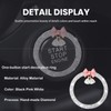 YYTQP Cute Bow Bling Car Engine Stop Decoration Ring, 1