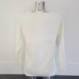 White High Low Sweater Long Sleeve