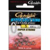 Gamakatsu Hyper Split Ring Black Nickel Spring Rings Size:8
