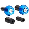 Active 60800016 Aluminum Bar End, Blue, φ30-L15