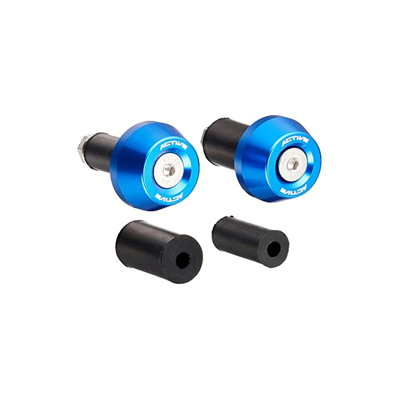 Active 60800016 Aluminum Bar End, Blue, φ30-L15