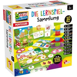 Lisciani - Carotina Baby Lernspiele Set Für Kleinkinder Ab 2 Jahren - 10 Pädagogische Spiele - Puzzle, Memory, Zahlen & Farben Lernen Frühe Förderung - Italienisches Design
