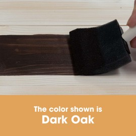 Furniture Clinic Wood Stain | Dark Oak | Water Based | Fast Drying, Low Odor, & Non-Toxic | for Indoor & Outdoor Furniture and More | Multiple Finishes | (85oz / 2.5L)