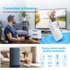 Bluetooth 5.0 Transmitter Receiver Bluetooth Audio Transceiver with Display Screen