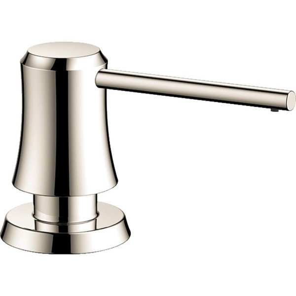 hansgrohe3-inch Bath and Kitchen Sink Soap Dispenser Transitional in Polished Nickel, 04796830