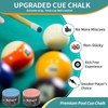 Pool Cue Chalk 2 Pack, Premium Round Pool Stick Chalk