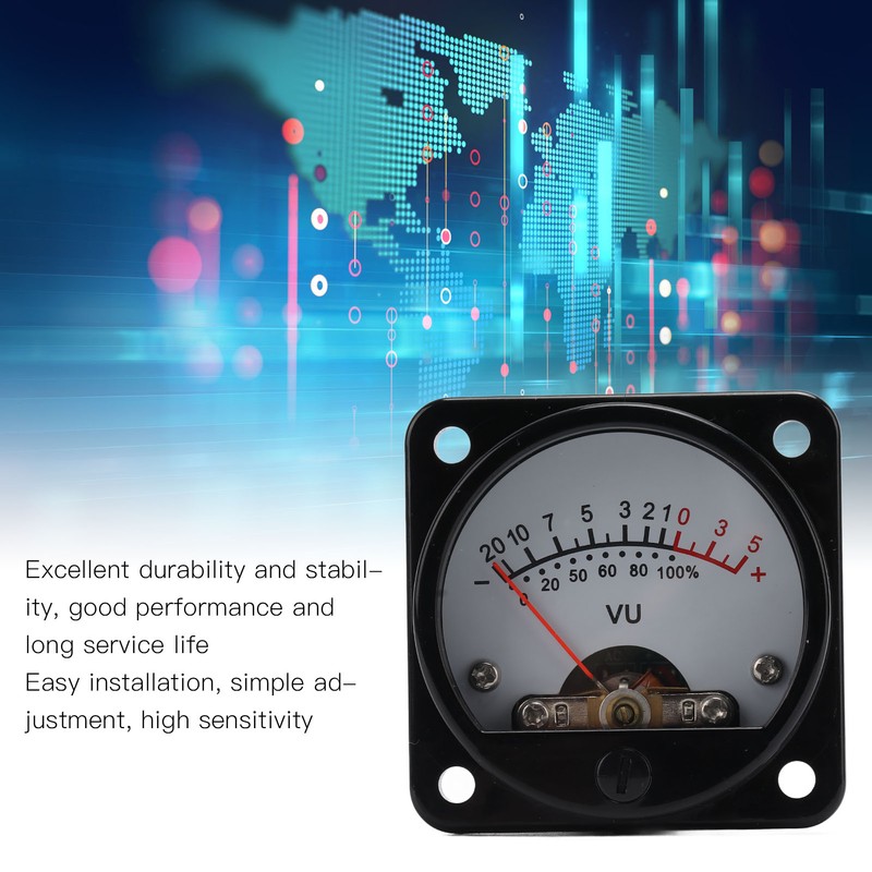 VU Panel Meter Professional VU Meter Audio Level Amp Amplifier