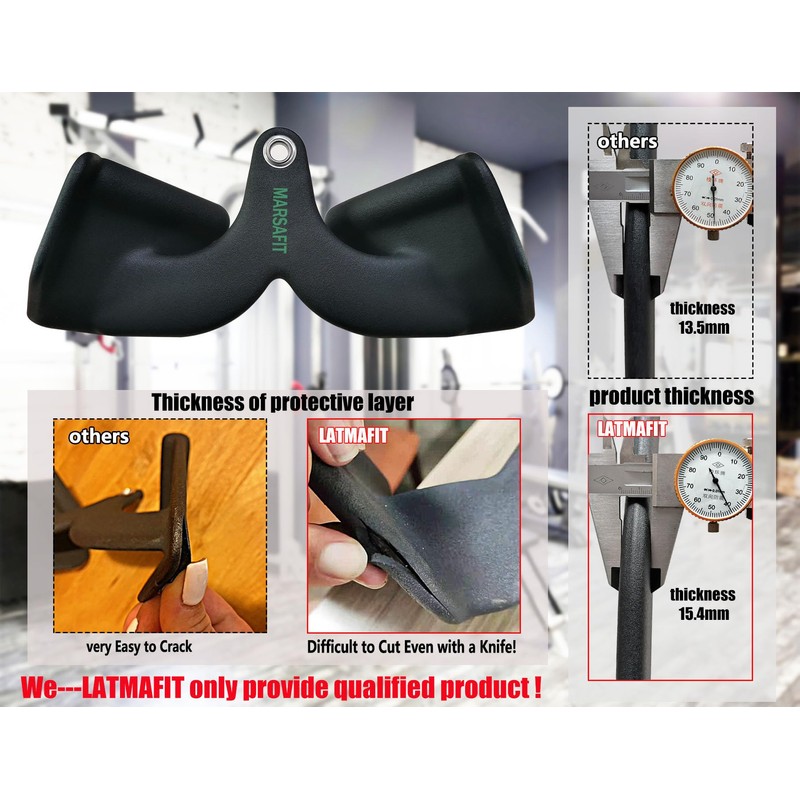 Generic Ergonomic LAT Pull Down Bars, Back and Triceps Strength