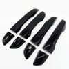 Ghxsport Ultra Finish Glossy-Black Series Door Handle+Mirror Covers Overlay Combo