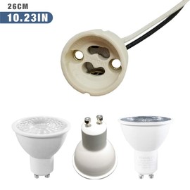 Luxury LED Lighting Light Socket Bulb Extender for E26 E27 Adapter to GU10 lamp with 10.2 inch Cable