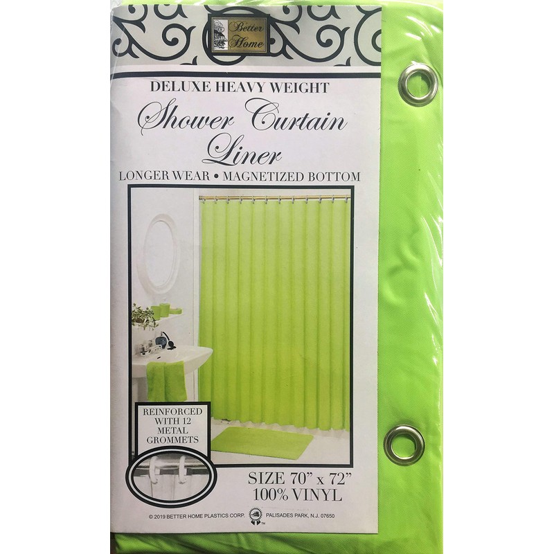 Better Home Deluxe Heavy Weight Shower Curtain Liner Bright Color