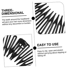 TOVINANNA 10 Pack Full Circular Stretch Combs Plastic Circle Combs for Hair Styling Headband Set