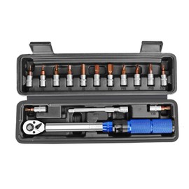 Bike Torque Wrench - Bike Tool Kit | Adjustable Torque Wrench Sets Fit Most Screw Road Mountain Motorcycle with Extension Bar Included for Bike Repair and Maintenance