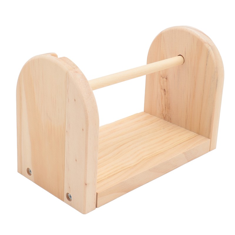 Wooden Yarn Holder Single Rotating Yarn Storage Horizontal Crochet Yarn