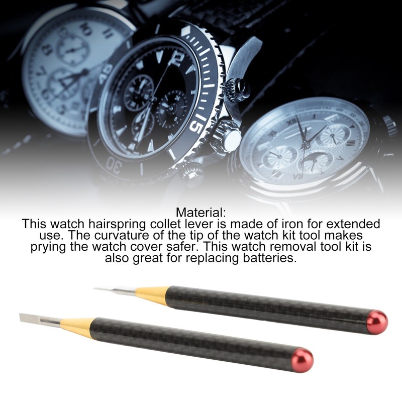 2pcs Watch Hairspring Collet Levers Tool Watch Hairspring Collets Remover