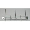 Stahl Wardrobe Rail with 5 Hooks Shiny Chrome