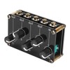 Mini Stereo 4 Channel Line Mixer Low Noise Professional 4