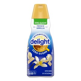 2 Botes Crema International Delight 946ml Cu French Vainilla Zero Azucar